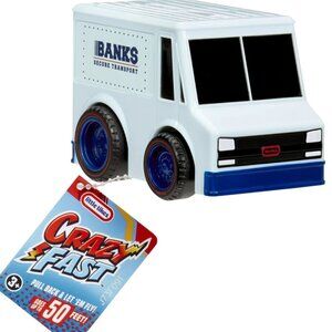 Little Tikes Crazy Fast Bank Van Pull Back Race Up To 50 Feet NEW